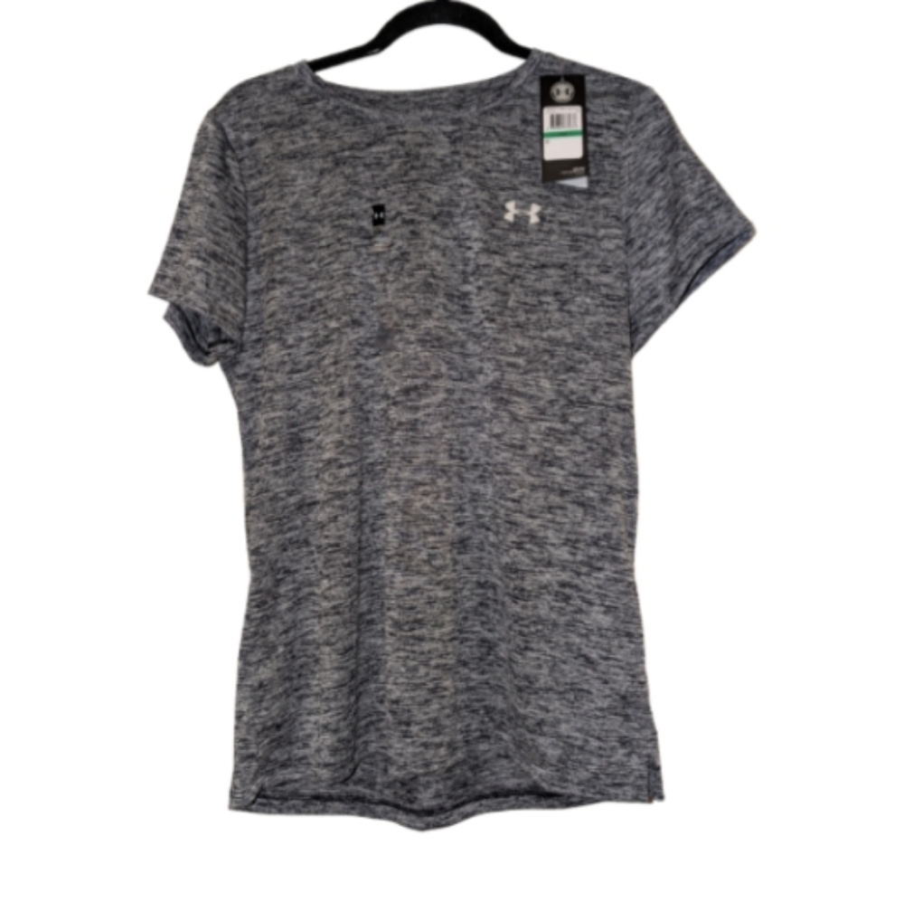 Under Armour HeatGear Gray Athletic Tee • Loose Fit • NWT • Size L